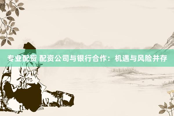 专业配资 配资公司与银行合作：机遇与风险并存
