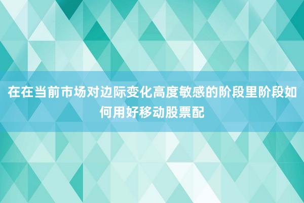 在在当前市场对边际变化高度敏感的阶段里阶段如何用好移动股票配