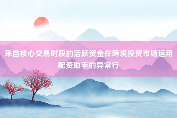 来自核心交易时段的活跃资金在跨境投资市场运用配资助手的异常行